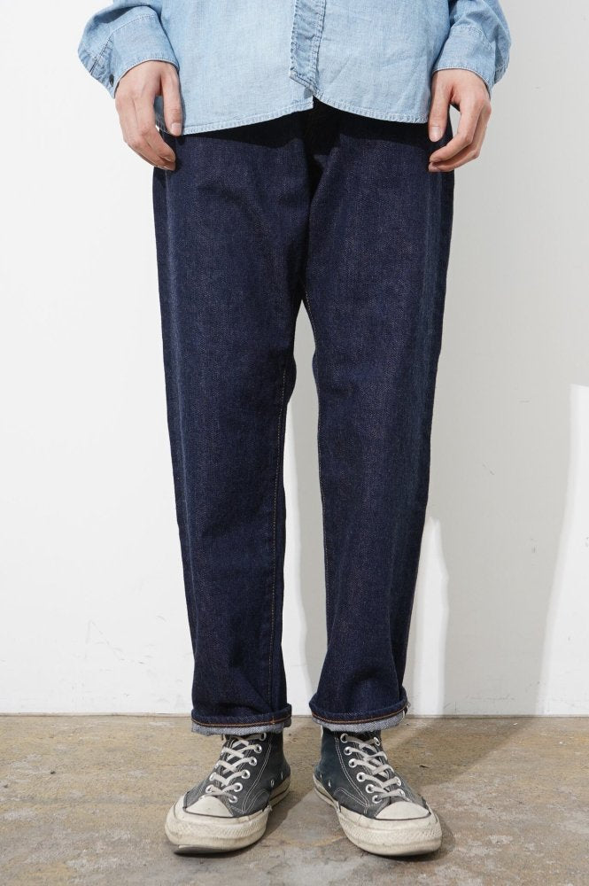 Jean Loose Ankles 5 poches - One washed