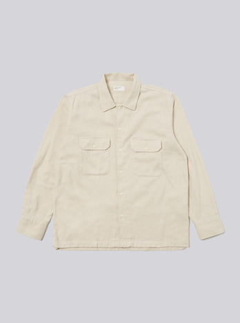 Chemise L/S UTILITY  - ECRU