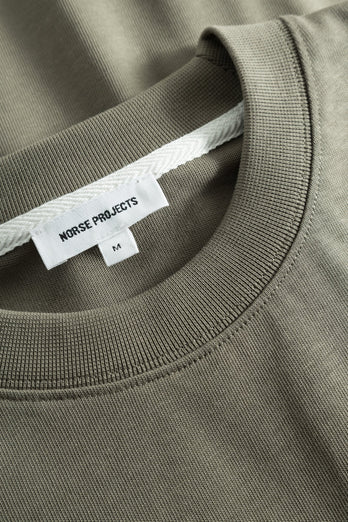 T-shirt Johannes Chain Stitch Logo - vert pâle