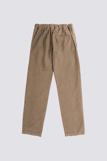 Pantalon Ezra en lin et coton - argile