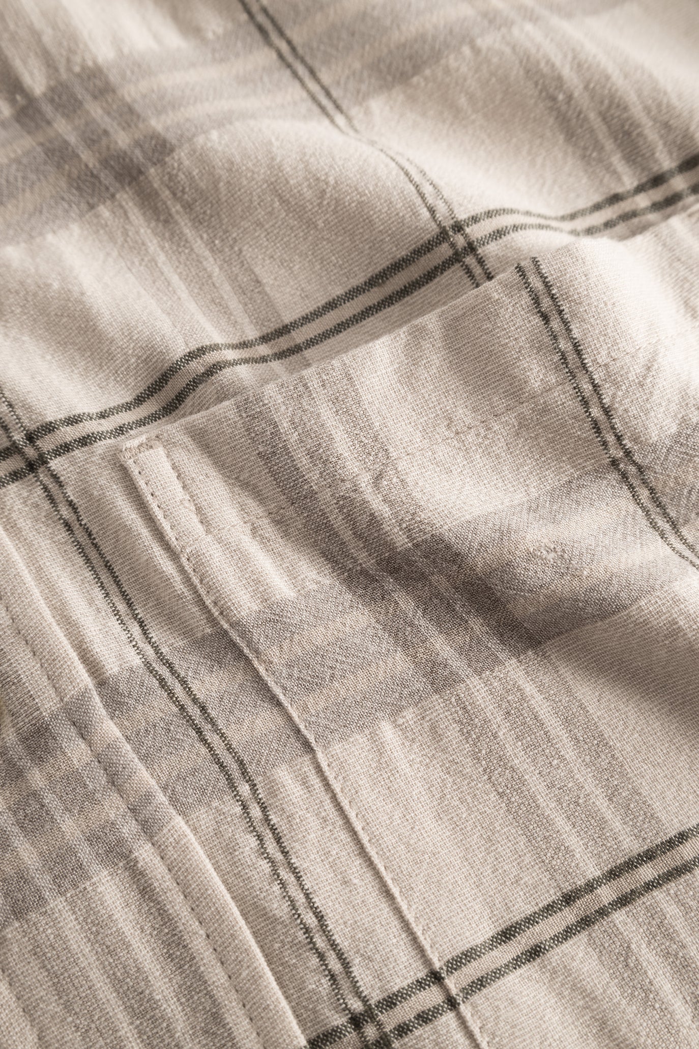 Chemise à manches courtes Ivan texturé - beige