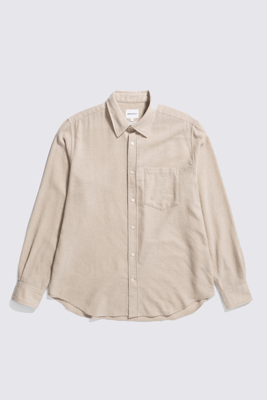 Chemise en laine Algot relaxed - Ecru
