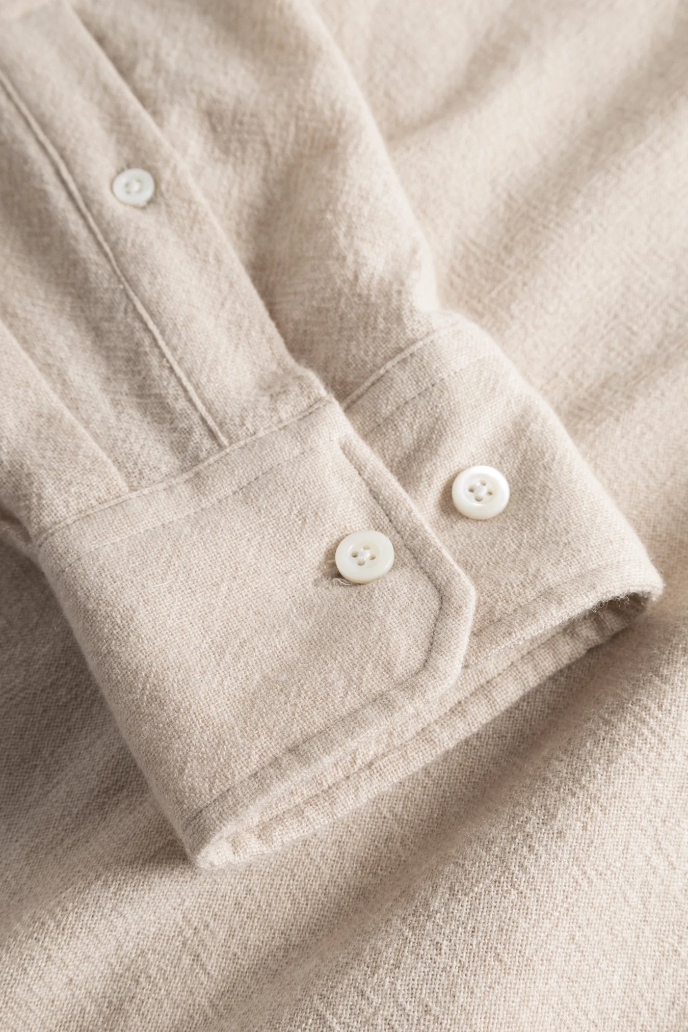 Chemise en laine Algot relaxed - Ecru