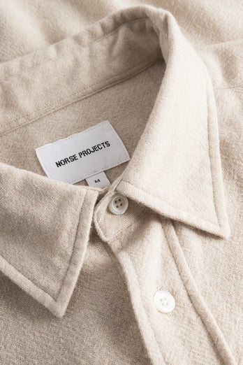 Chemise en laine Algot relaxed - Ecru
