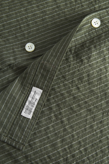 Chemise à manches courtes Mo Oversized rayée - Vert