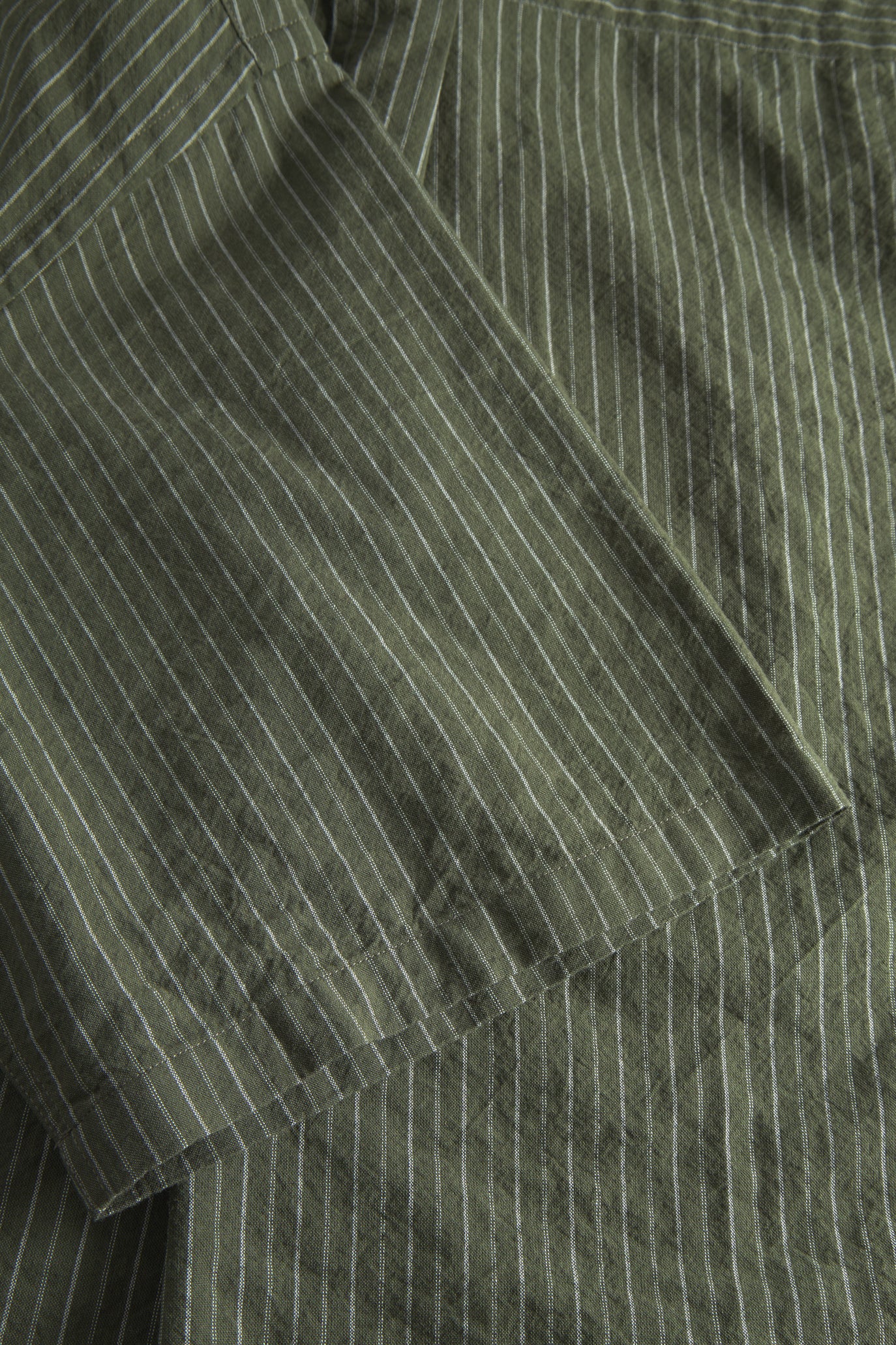 Chemise à manches courtes Mo Oversized rayée - Vert