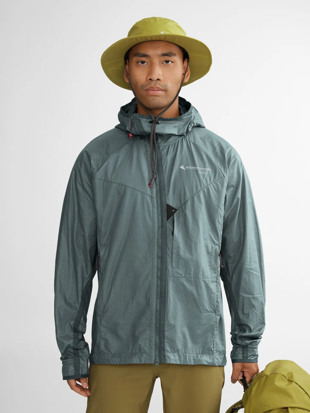 Veste Ansur à capuche Coupe vent - Stone Blue
