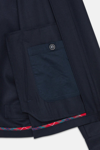 Veste G4 en laine tropical - marine