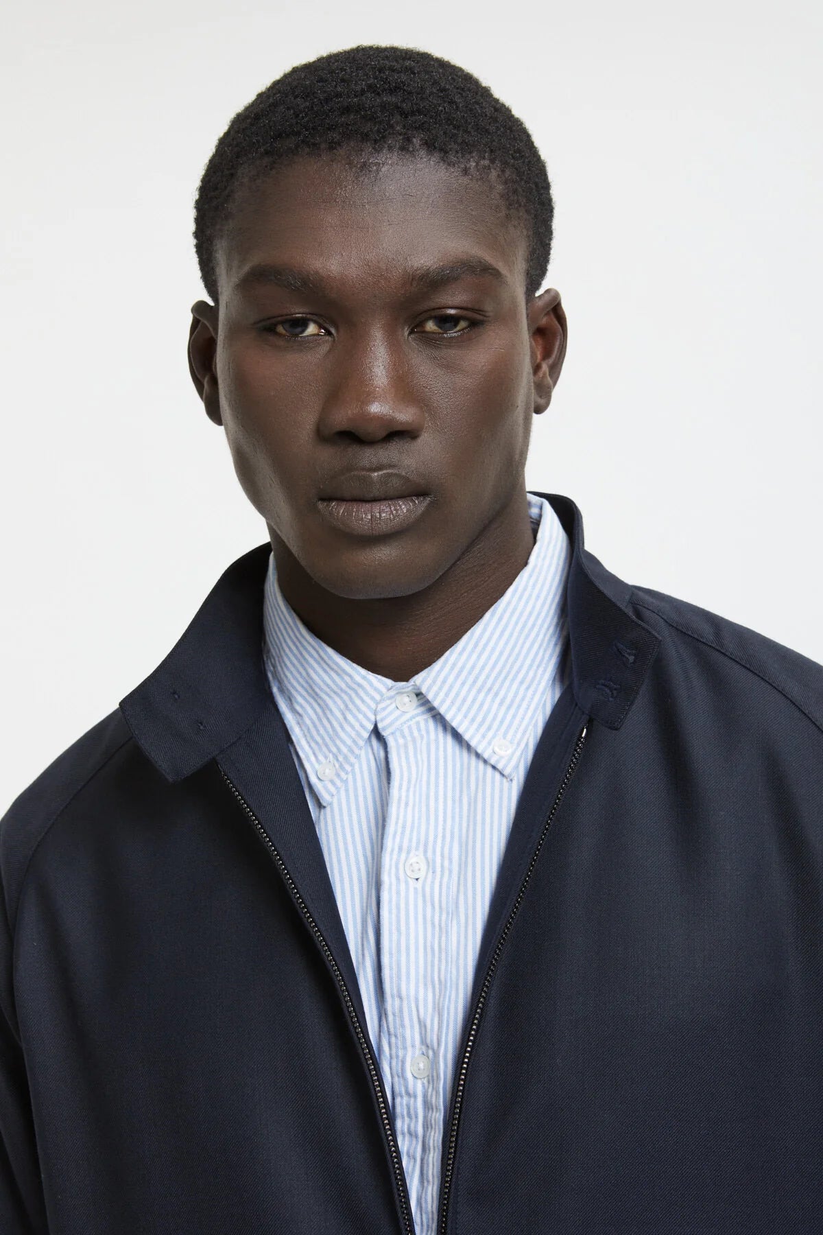 Veste G4 en laine tropical - marine