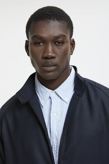 Veste G4 en laine tropical - marine