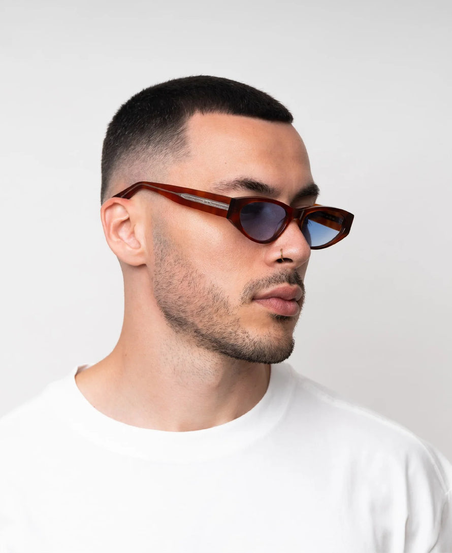 Lunettes Blade - Havana avec Verres Bleu Dégradé