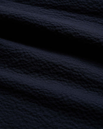 Chemise à manches courtes Cocktail en seesucker - Marine