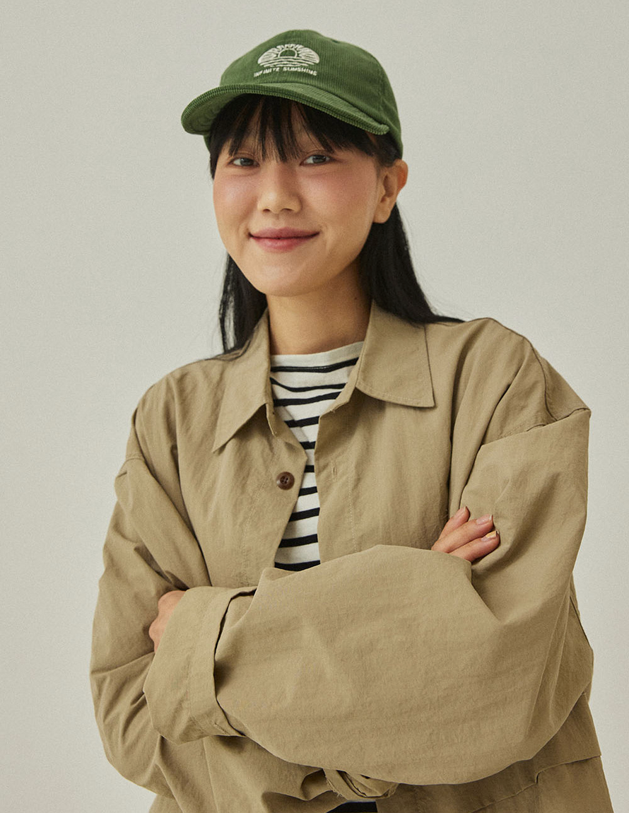 Casquette Sunshine en corduroy - Vert