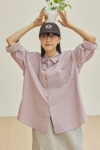Chemise relaxed - Lila