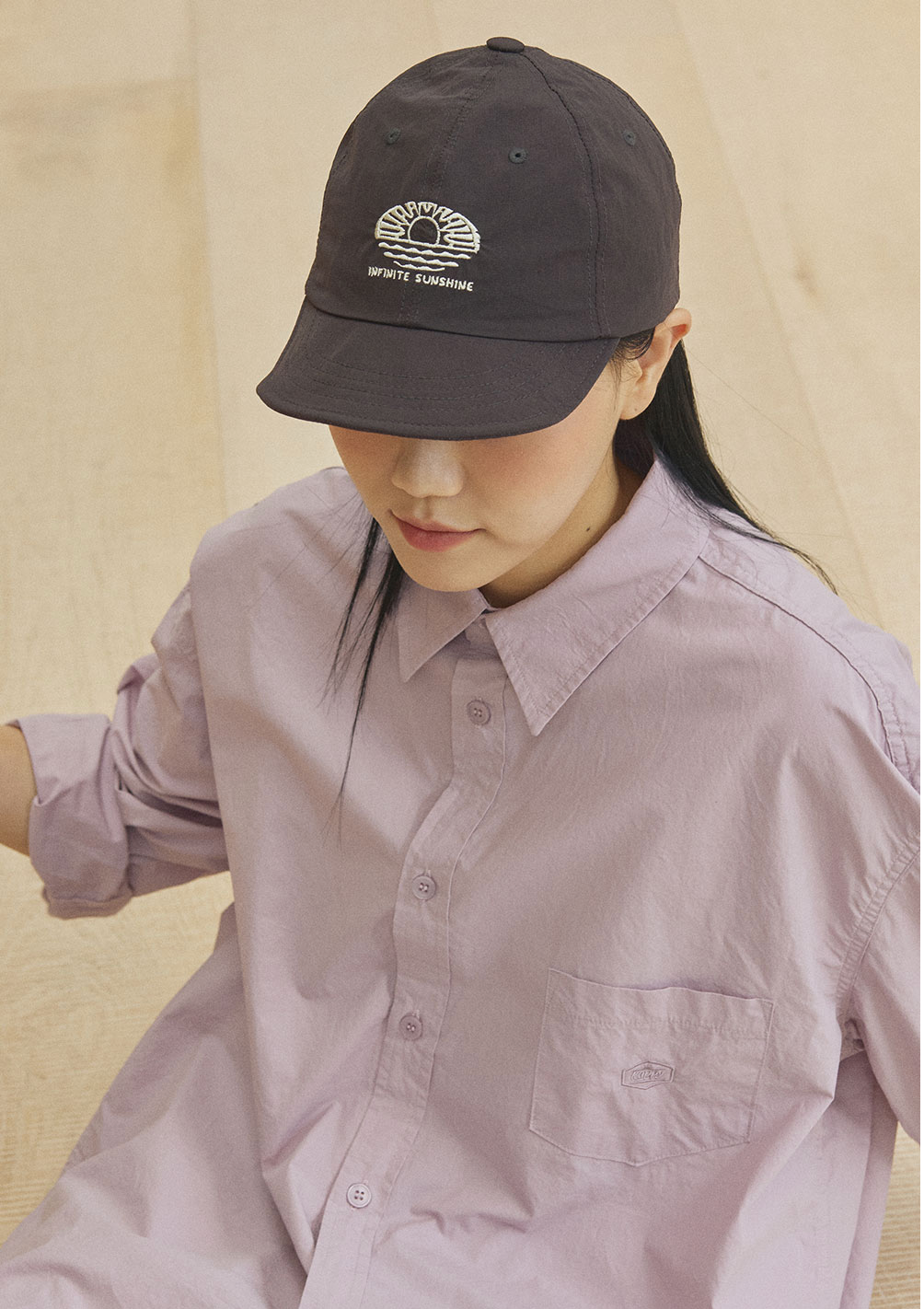 Casquette Sunshine en ripstop - Gris charbon