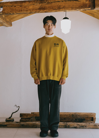 Sweatshirt "Yeti Fluff" - Moutarde