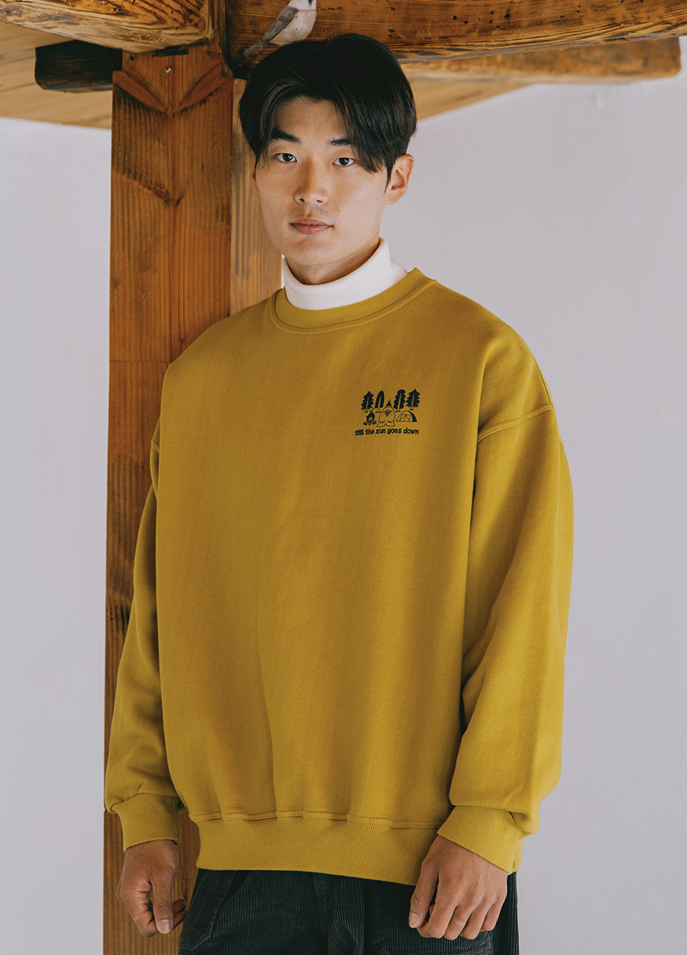 Sweatshirt "Yeti Fluff" - Moutarde