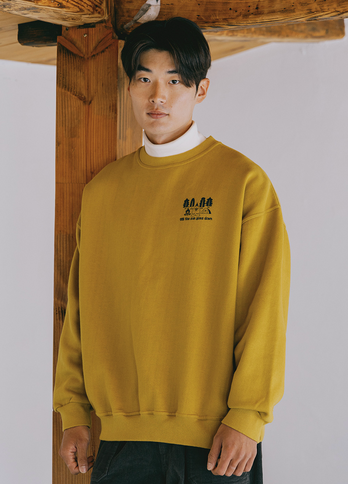 Sweatshirt "Yeti Fluff" - Moutarde