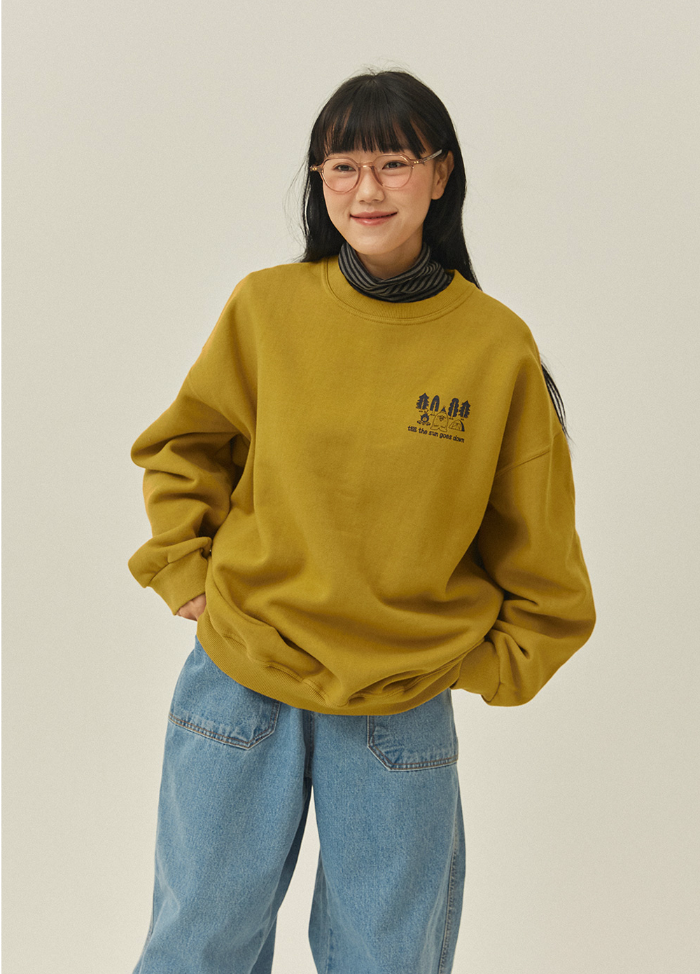 Sweatshirt "Yeti Fluff" - Moutarde