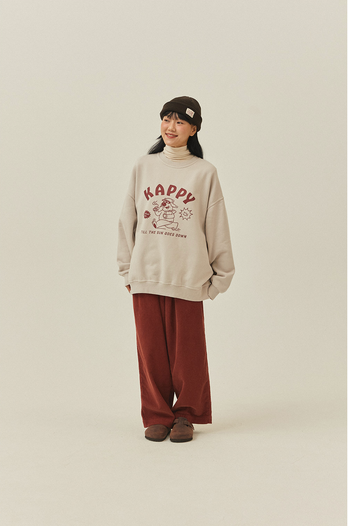 Sweatshirt "Kappy Bear Fluff" - Greige