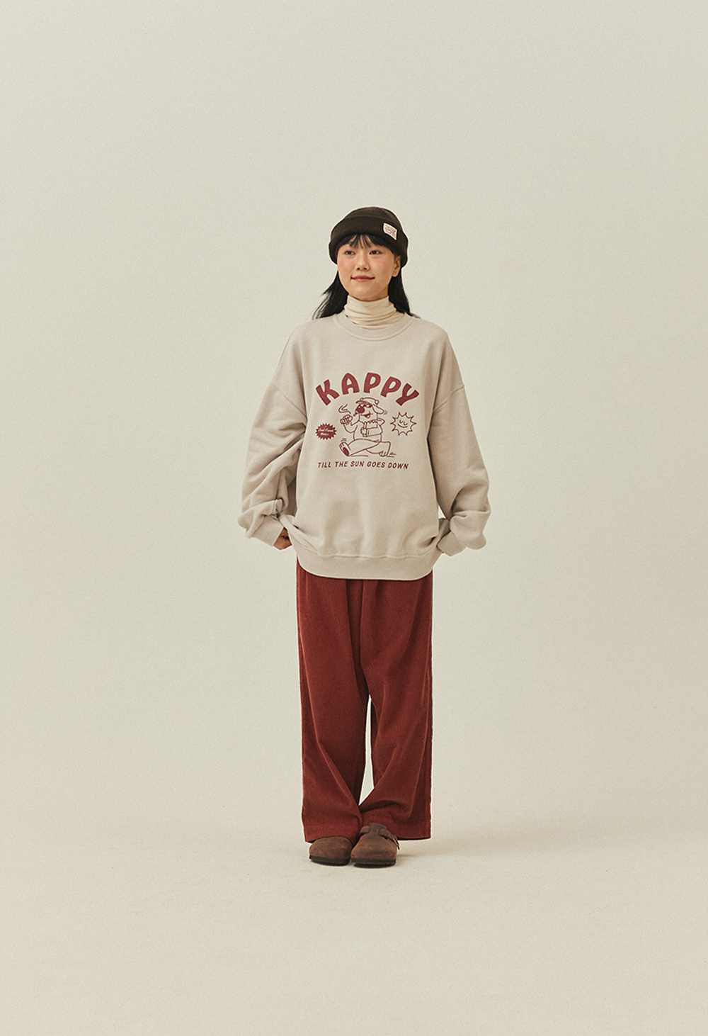 Sweatshirt "Kappy Bear Fluff" - Greige