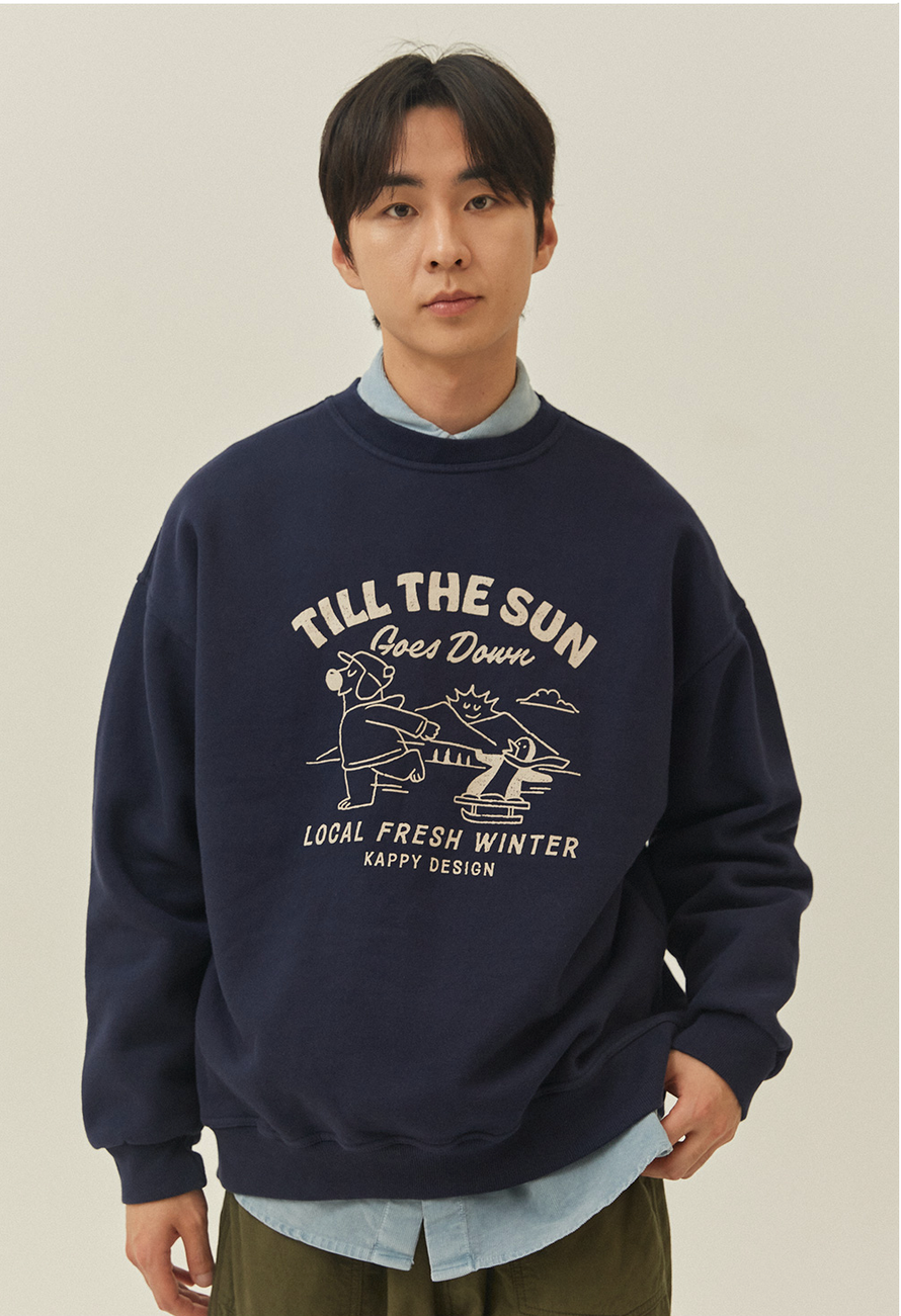 Sweatshirt "Kappy Bear Fluff" - Marine