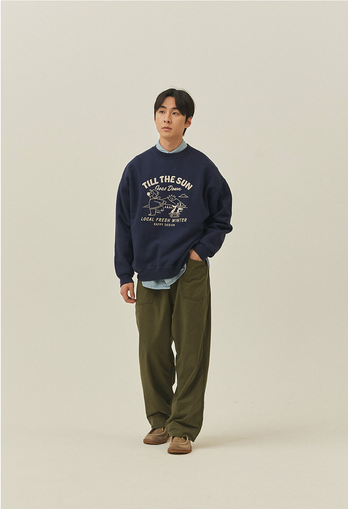 Sweatshirt "Kappy Bear Fluff" - Marine