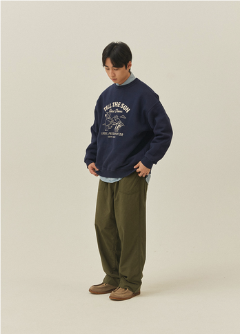Sweatshirt "Kappy Bear Fluff" - Marine
