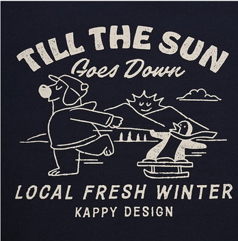 Sweatshirt "Kappy Bear Fluff" - Marine