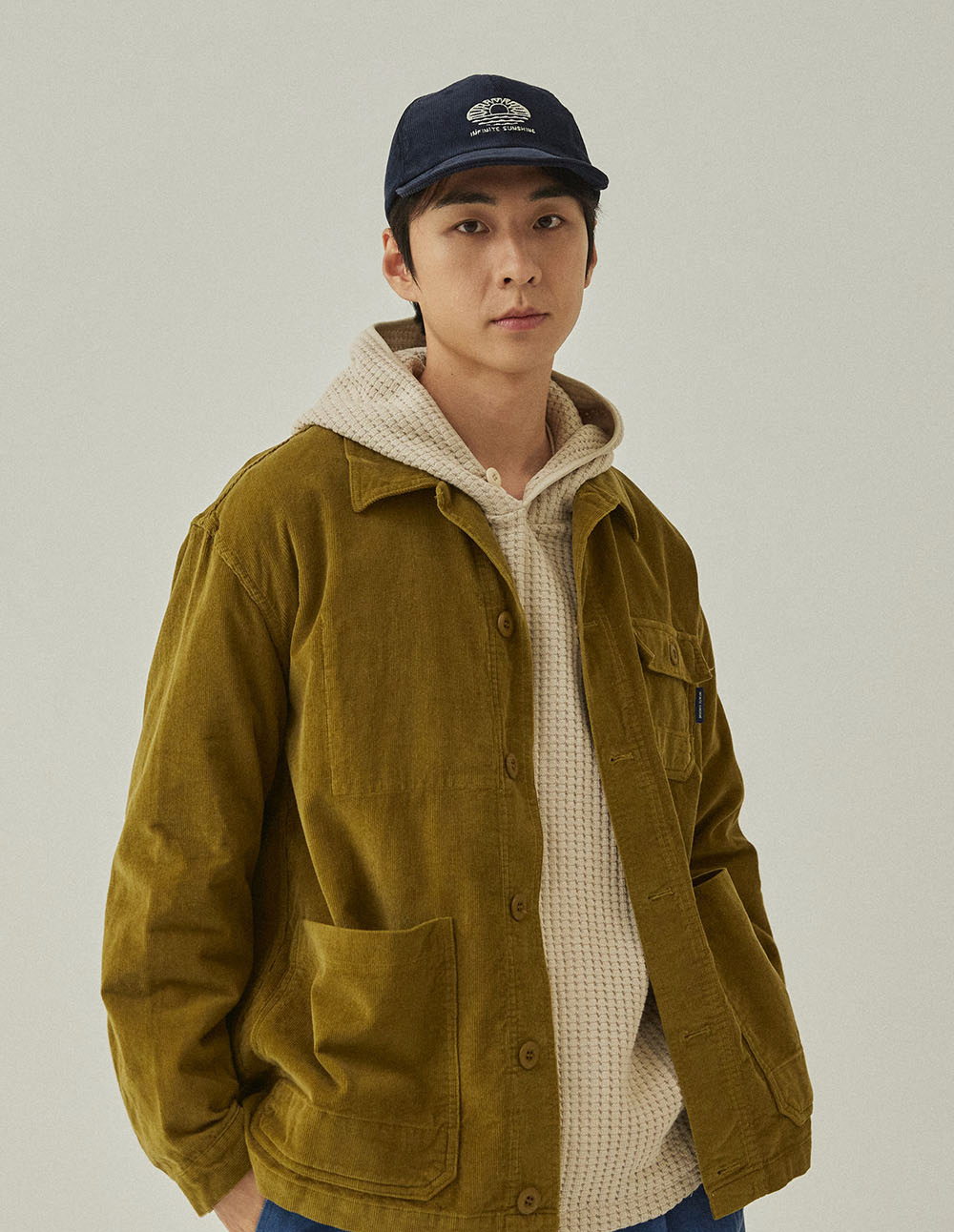 Casquette Sunshine en corduroy - Marine