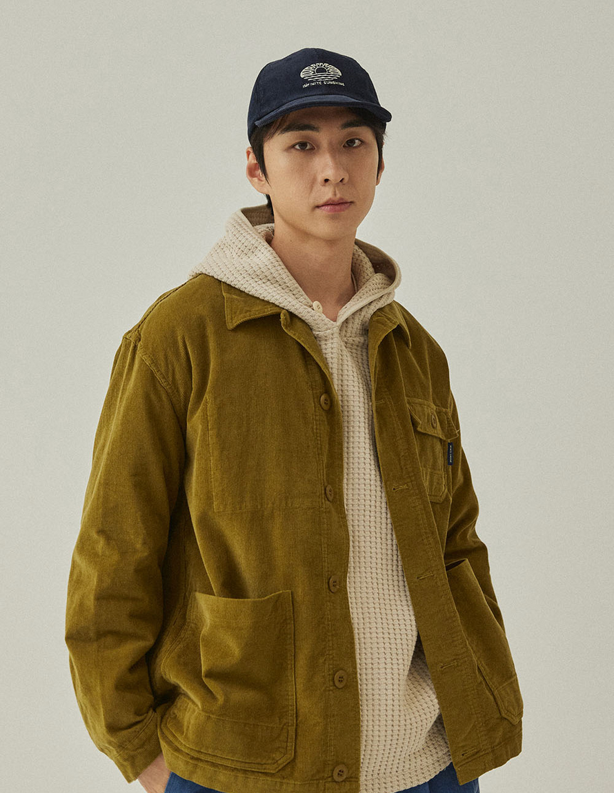 Casquette Sunshine en corduroy - Marine