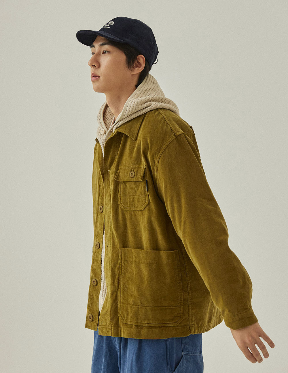 Casquette Sunshine en corduroy - Marine