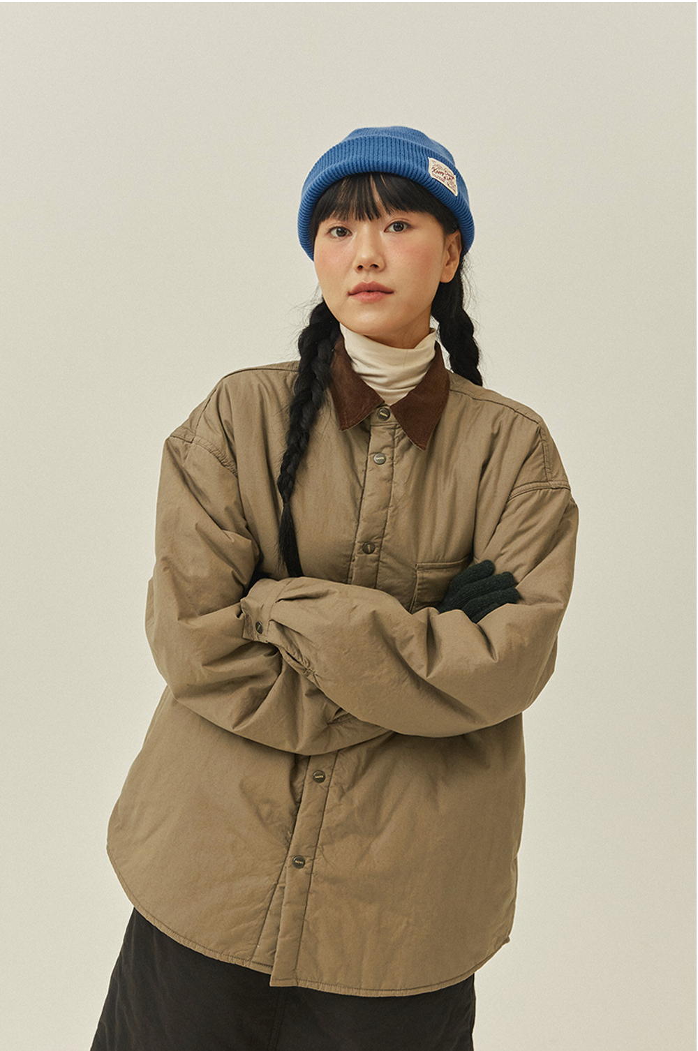 Veste Chemise matelassée - Beige
