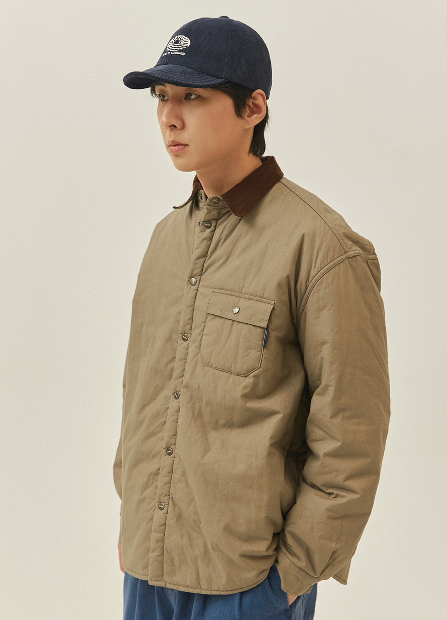 Veste Chemise matelassée - Beige