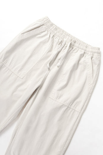 Pantalon de Chef en popeline - blanc cassé