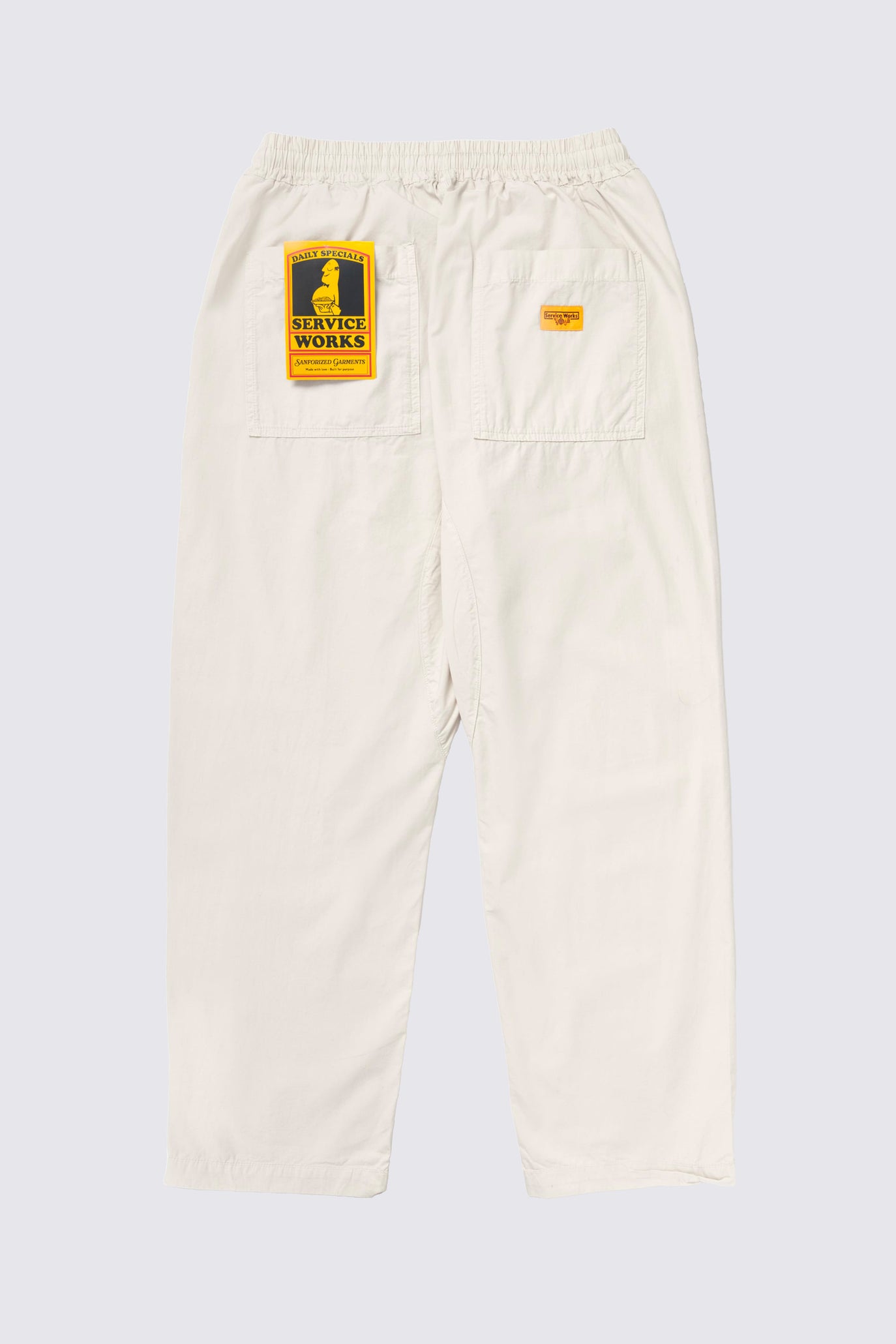Pantalon de Chef en popeline - blanc cassé