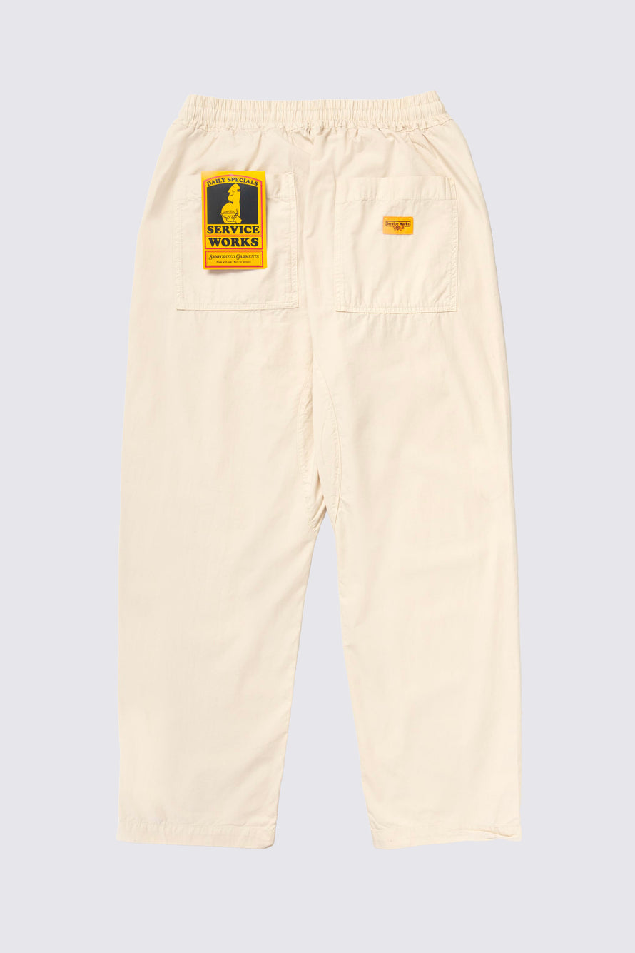 Pantalon de Chef en popeline - beige clair