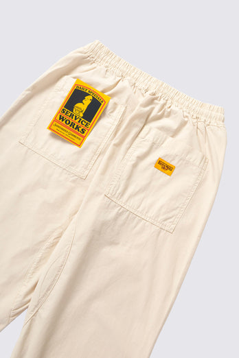Pantalon de Chef en popeline - beige clair