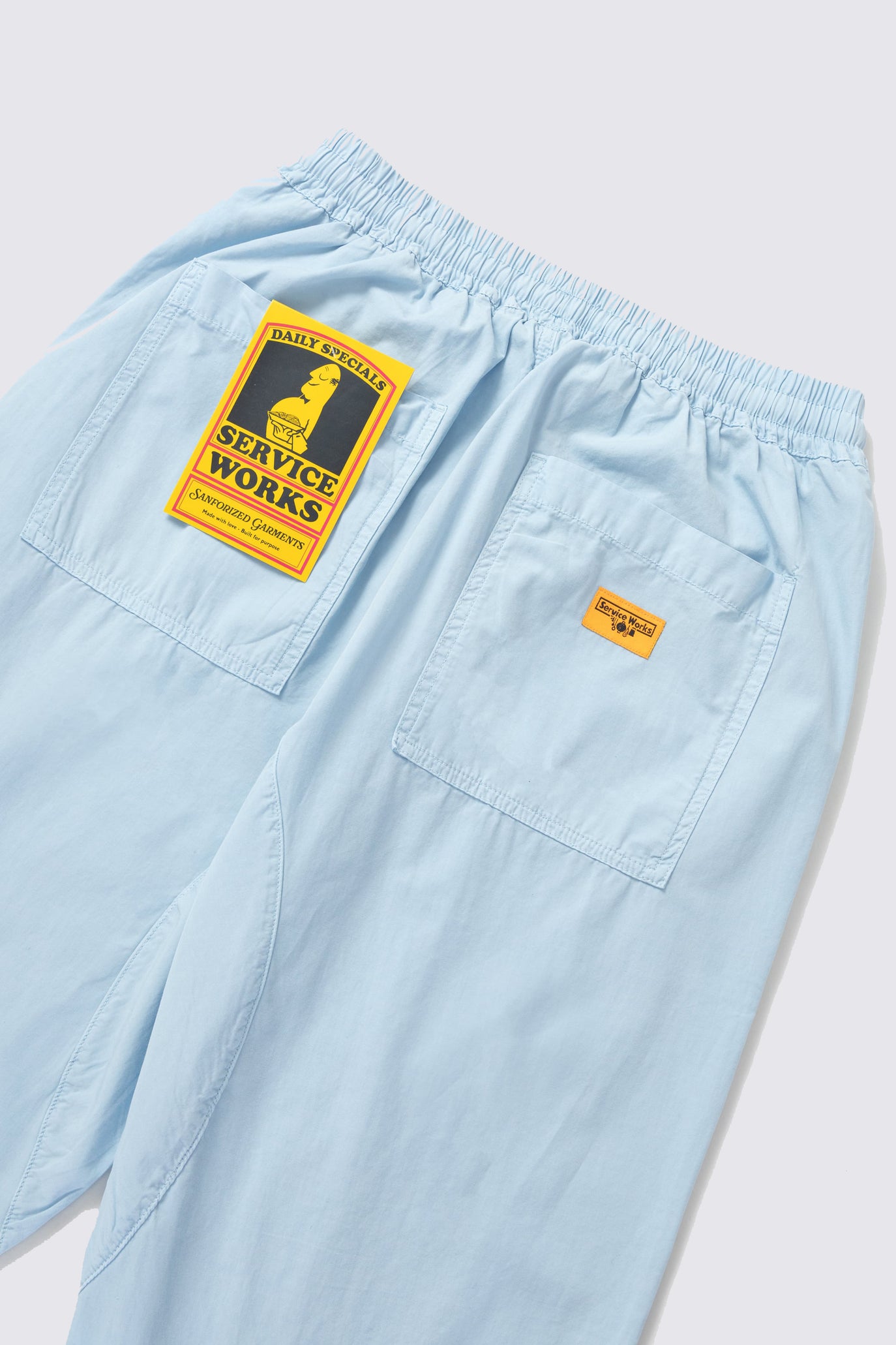 Pantalon de Chef en popeline - bleu ciel