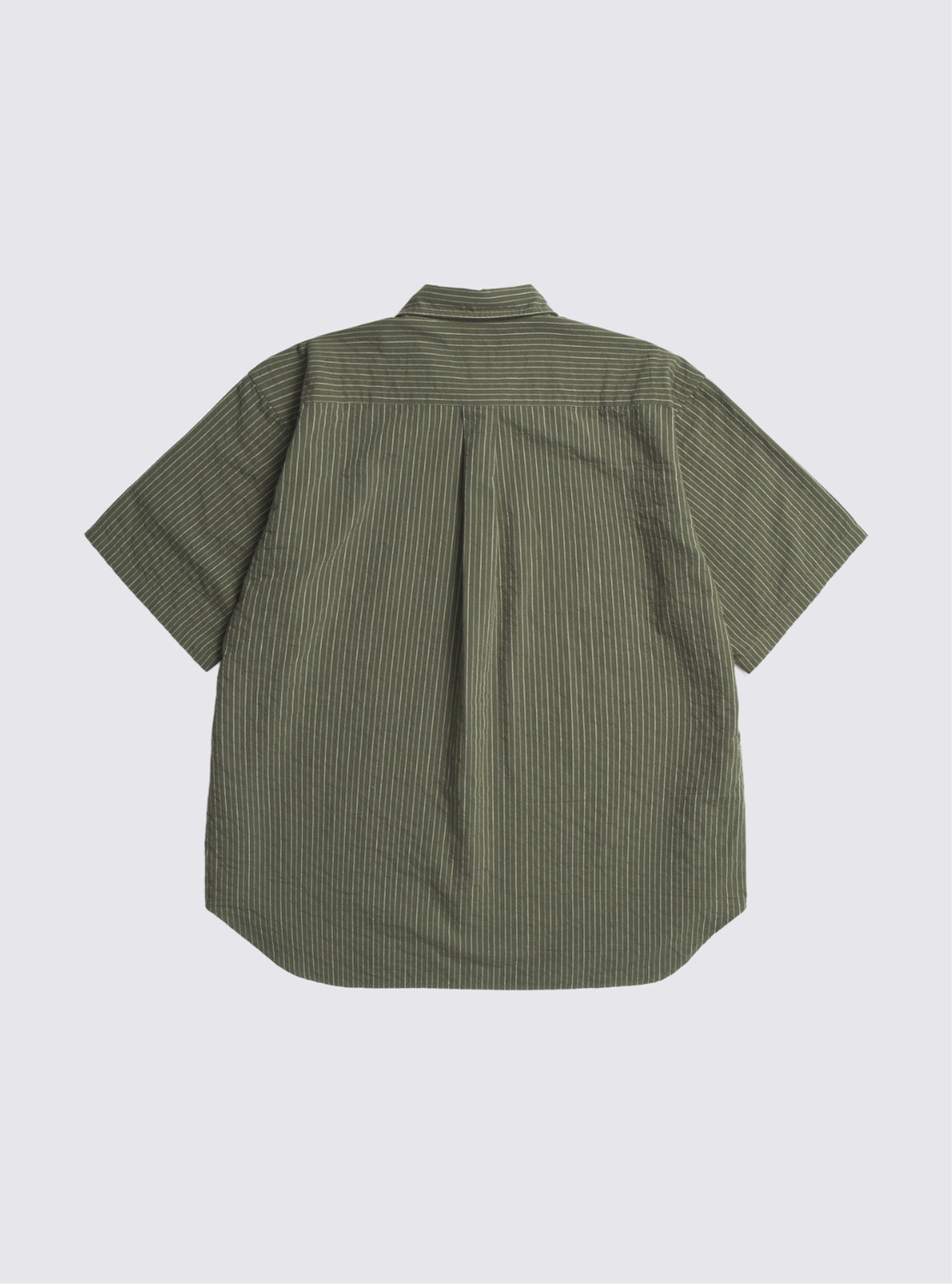 Chemise à manches courtes Mo Oversized rayée - Vert