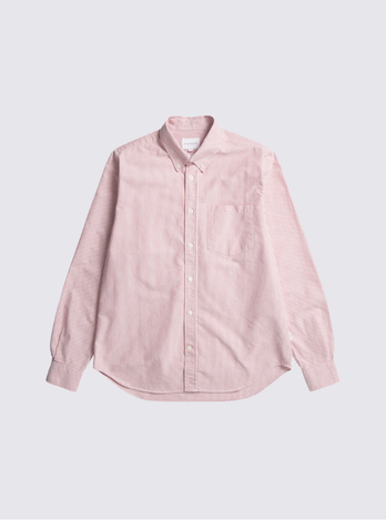 Chemise à rayures en Oxford Algot - Blood Orange