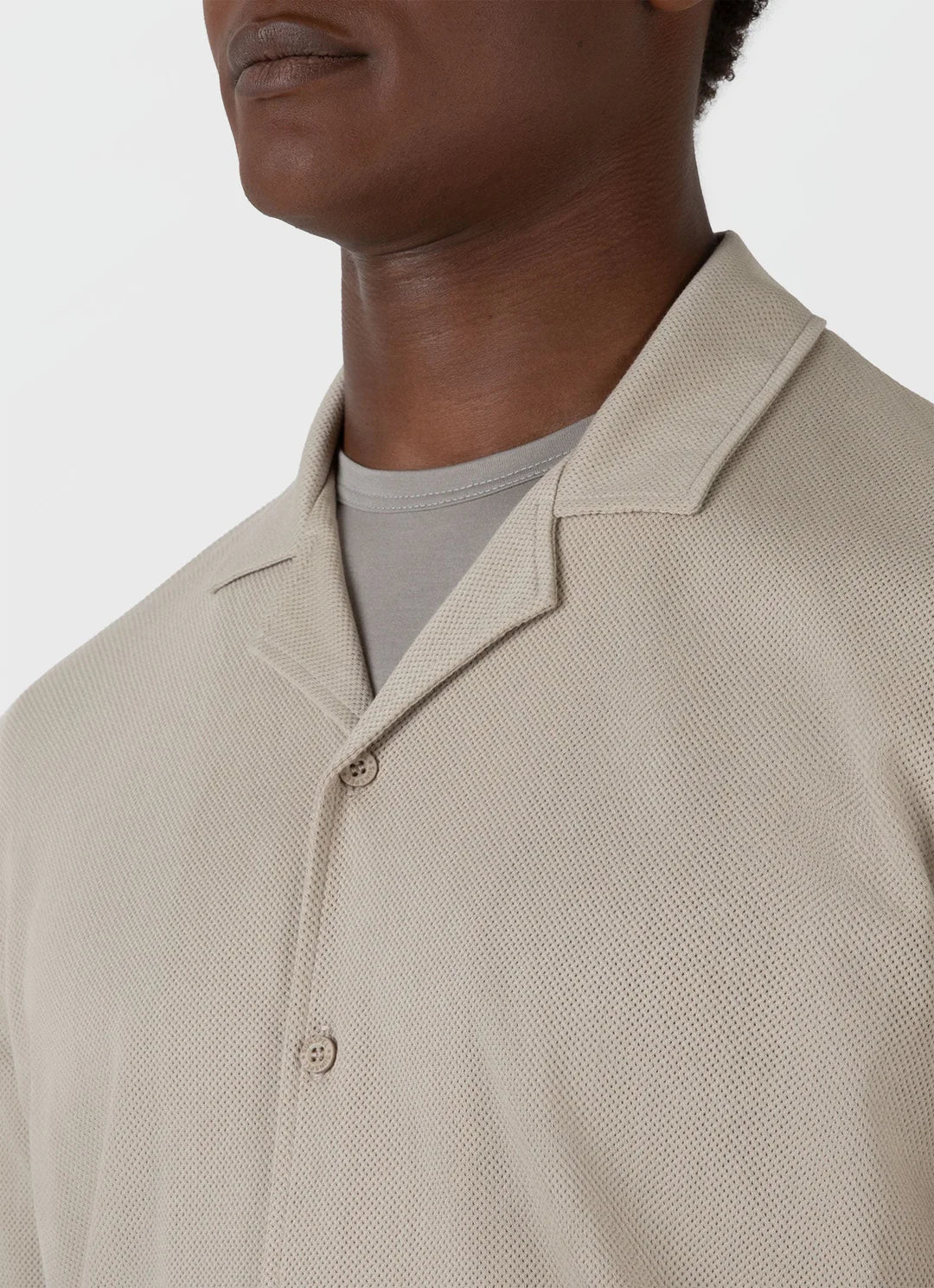 Chemise Riviera à manches courtes - Gris cendré