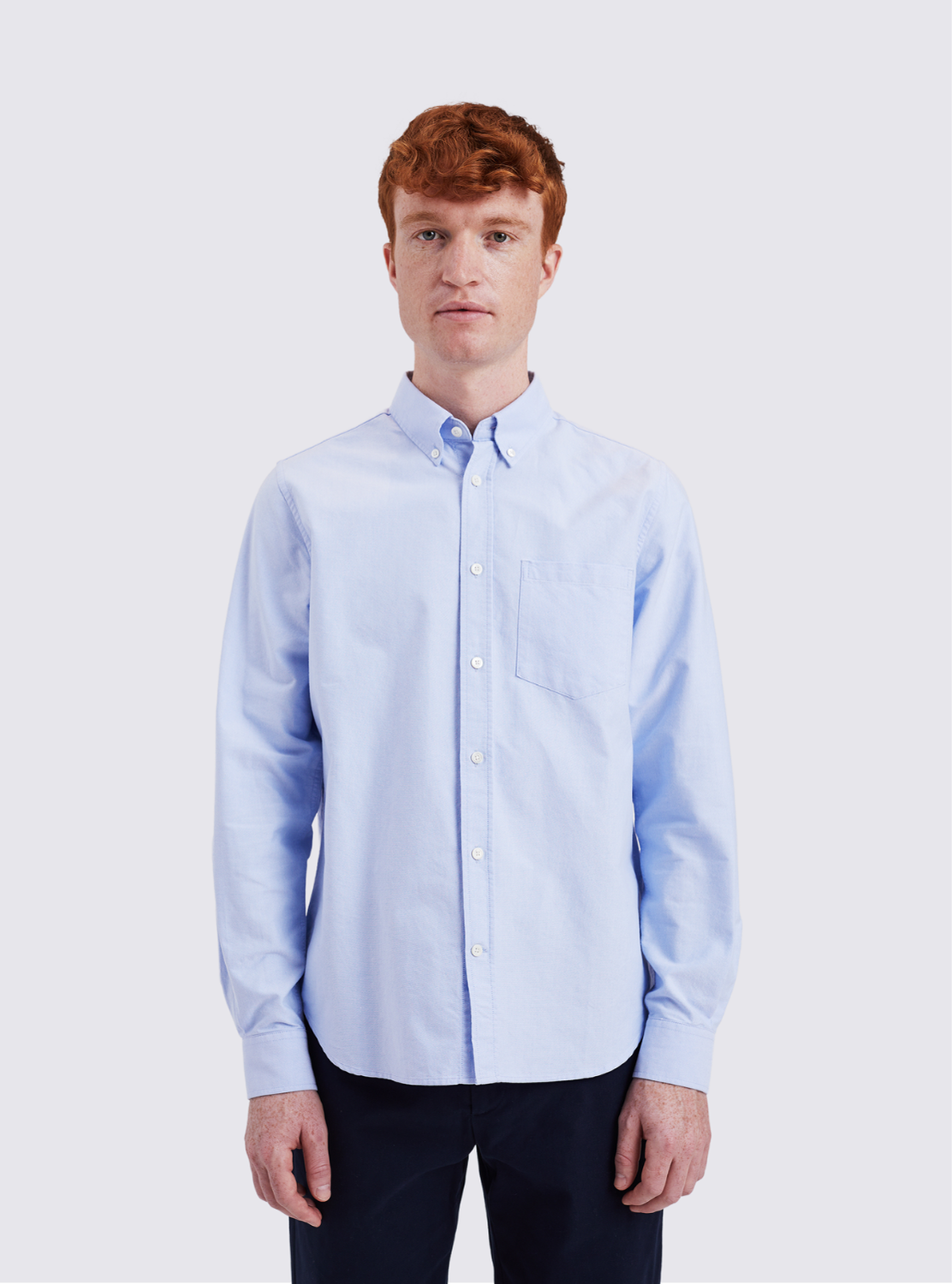 Chemise en Oxford Algot - Bleu ciel