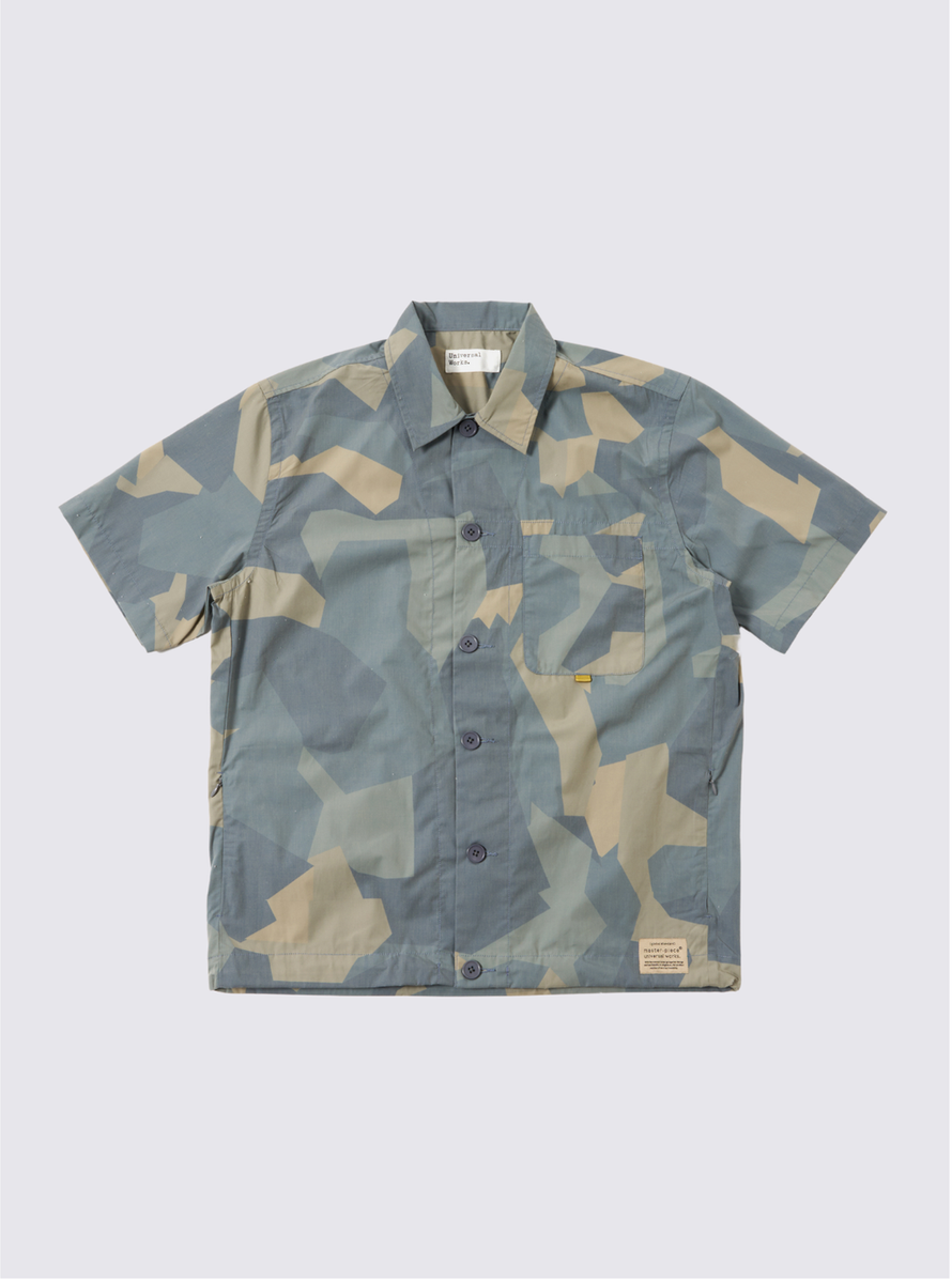 X Master Piece / Chemise à manches courte Road - Bleue Camo