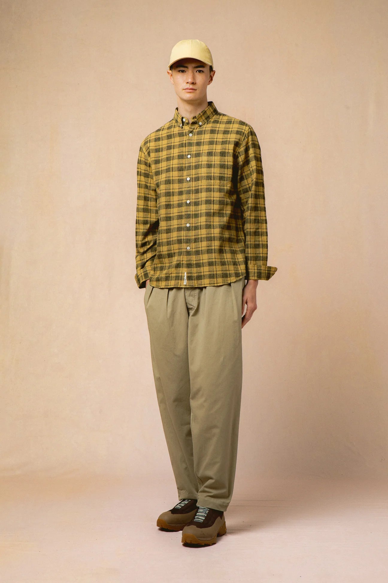 Patalon CLYDE en coton - Light Khaki