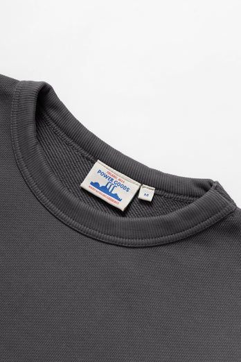 Sweatshirt Loopback Crewneck - Noir Délavé