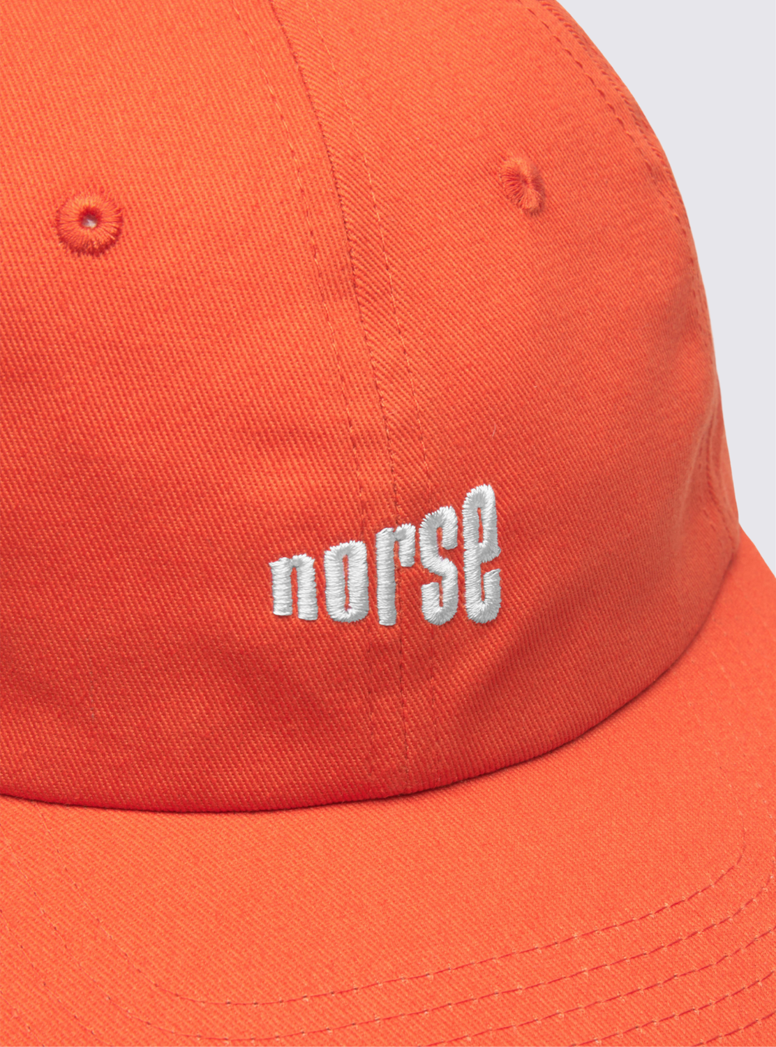 Casquette Twill 6 Panel "Norse" - Orange Blood