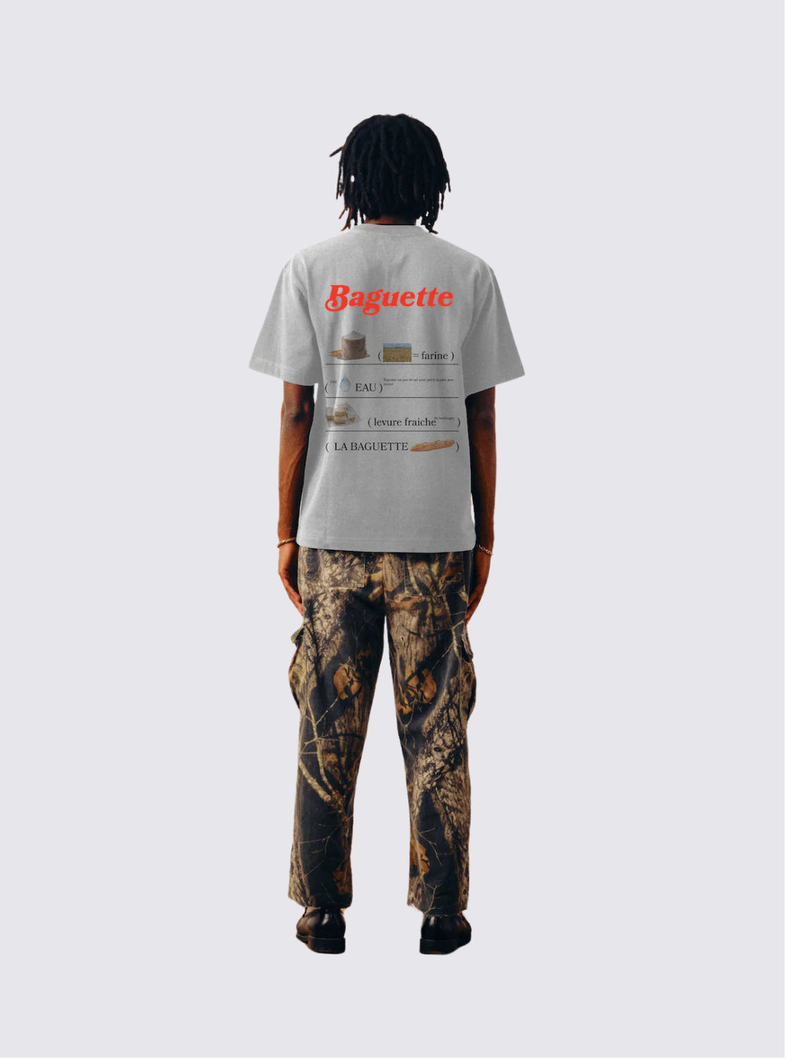 T-Shirt à manches courtes "Baguette" - Gris