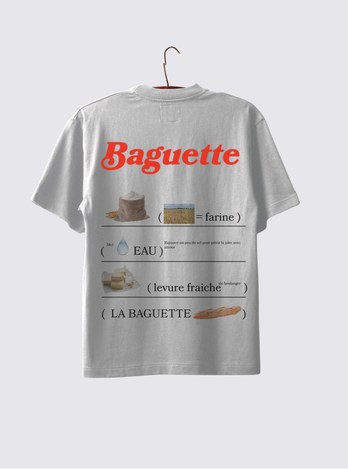 T-Shirt à manches courtes "Baguette" - Gris