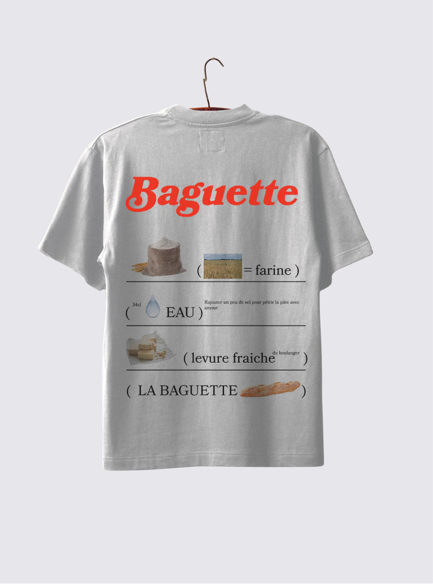 T-Shirt à manches courtes "Baguette" - Gris